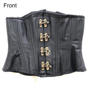 Steam Punk Under Bust Black Corset Timeless Trends OTR Size 28